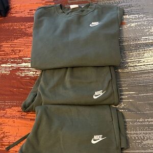 Nike Olive Green Tracksuit Set